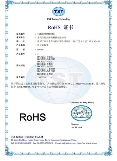 Rohs-certificate