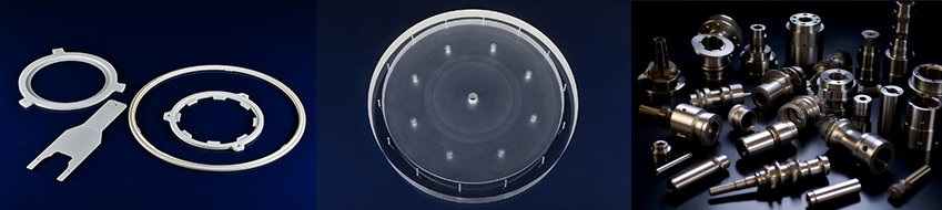 アルミナ、石英、金属